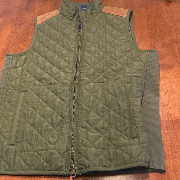 NWOT Chaps Military Green Vest - Picture 1 of 12